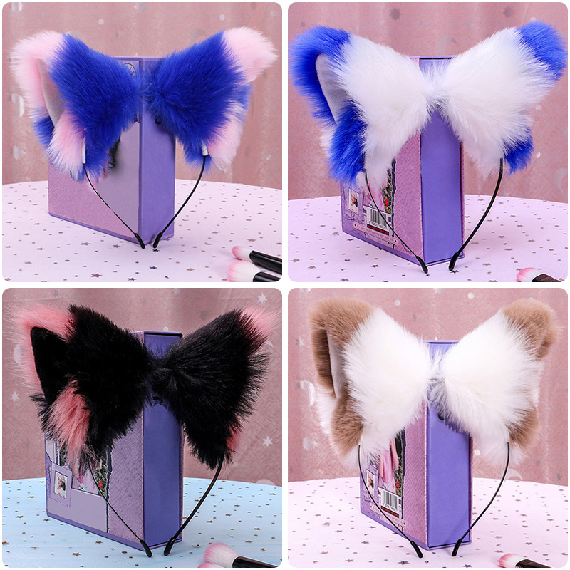 Anime Cosplay Zero Two - Furry Animal Cat Fox Ear Hair