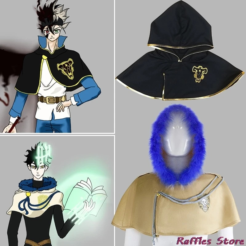 Black Clover Grimoire - Anime Black Golden Clover Dawn Cape