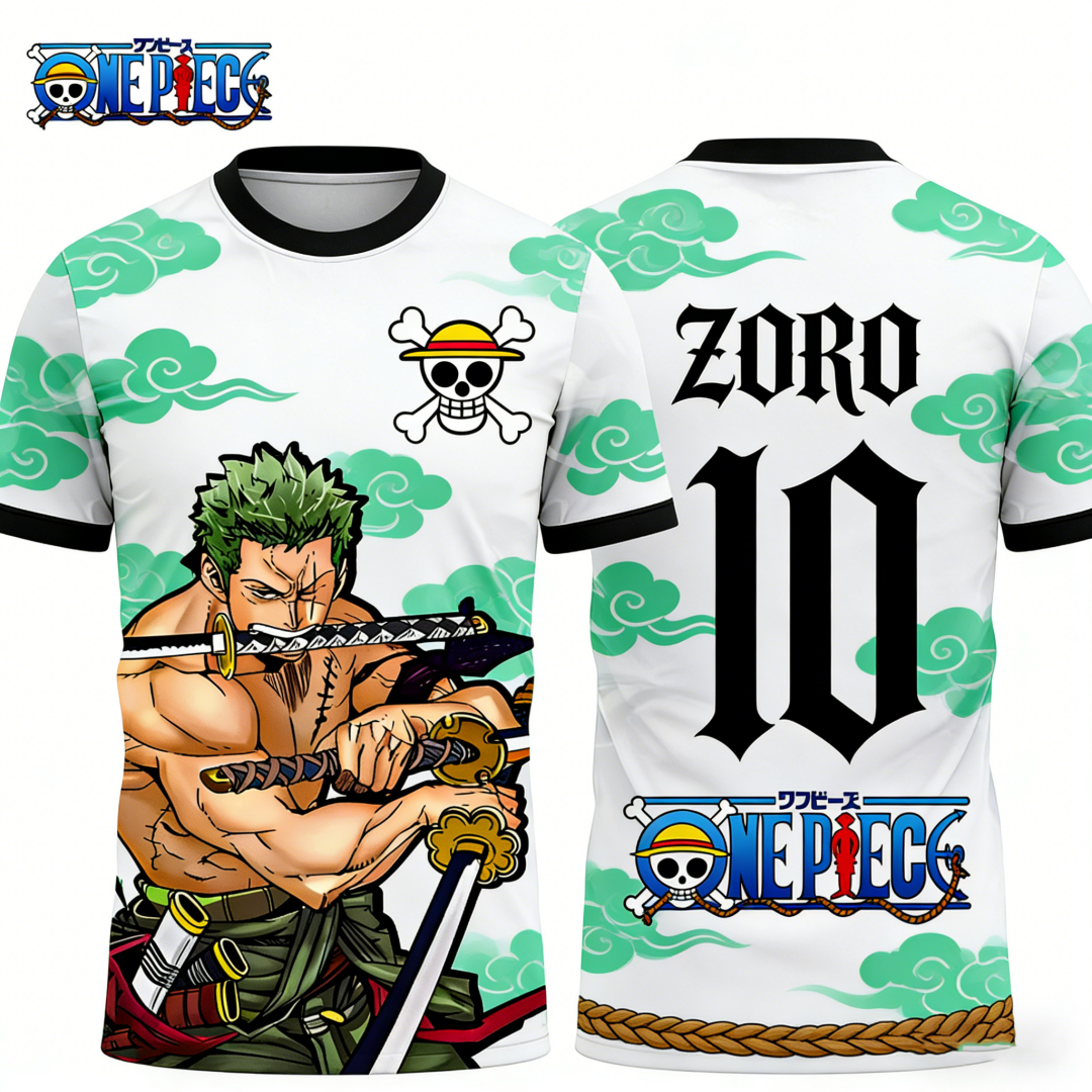 Cosplay Anime Zoro - One Piece's Zoro Graphic T-shirt Japanese