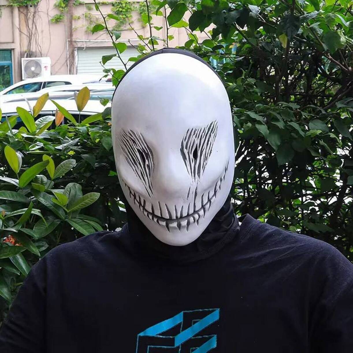 Anime Cosplay Face - Scary Demon White Ghost Acg Latex