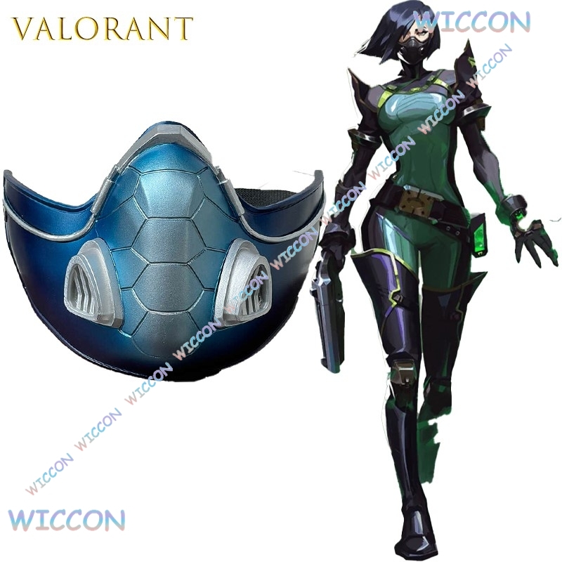 Anime Cosplay Face - Valorant Viper Snake Mask Wig Cosplay