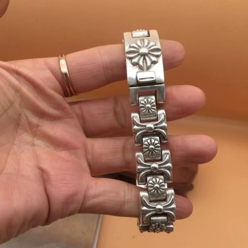 Black Clover Grimoire - Vintage Punk White Copper Bracelet with