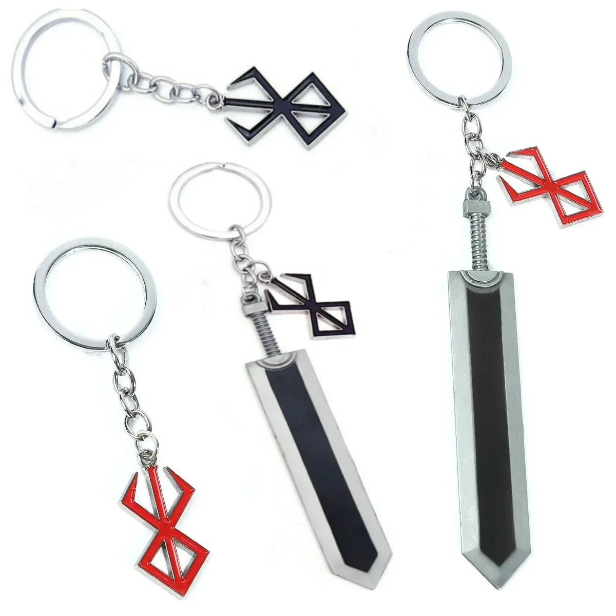Red & Black Keychain Sword Bac - Black Clover Grimoire review and price