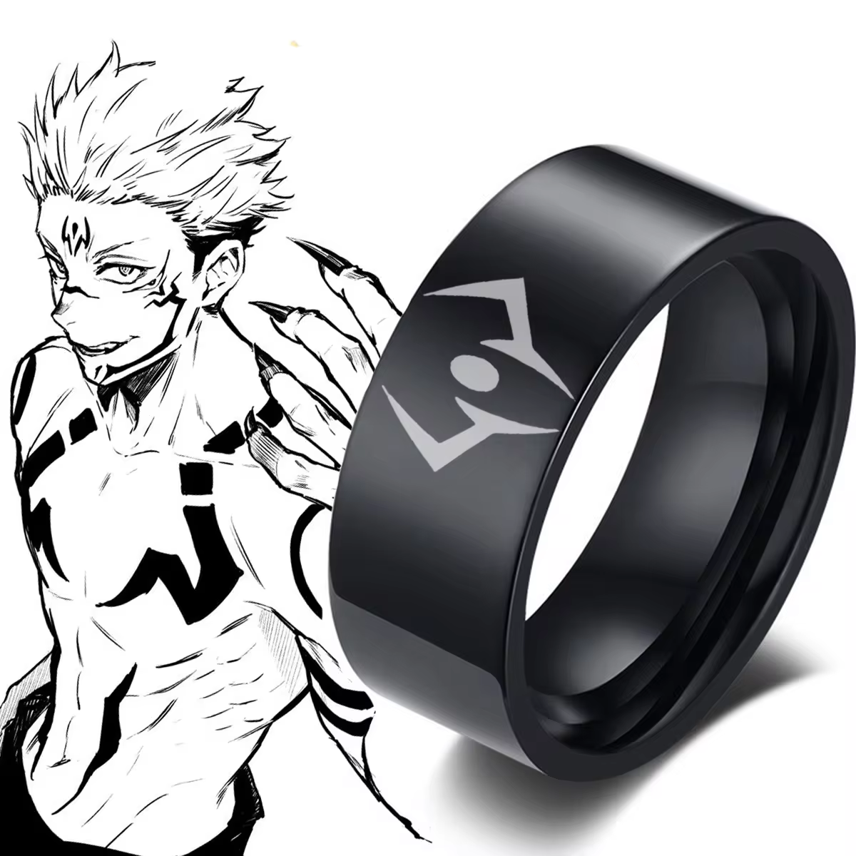 Anime Jujutsu Kaisen Rings Ryō - Black Clover Grimoire review and price