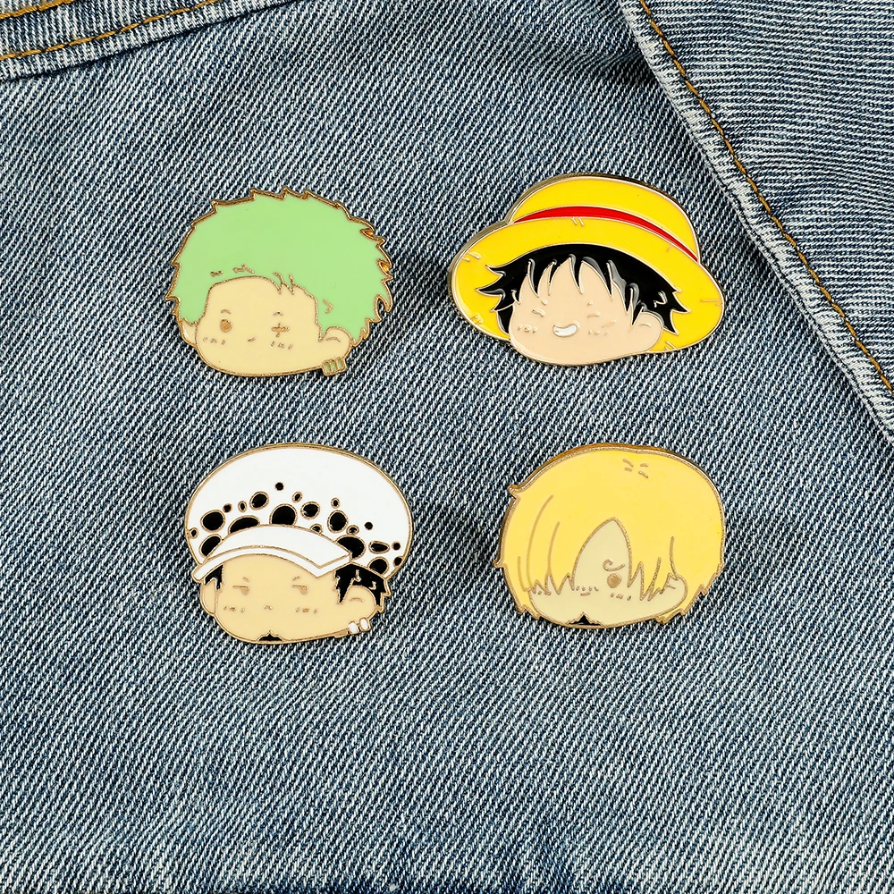 4 Pcs Anime Character Brooch S - Cosplay Anime Zoro review and price