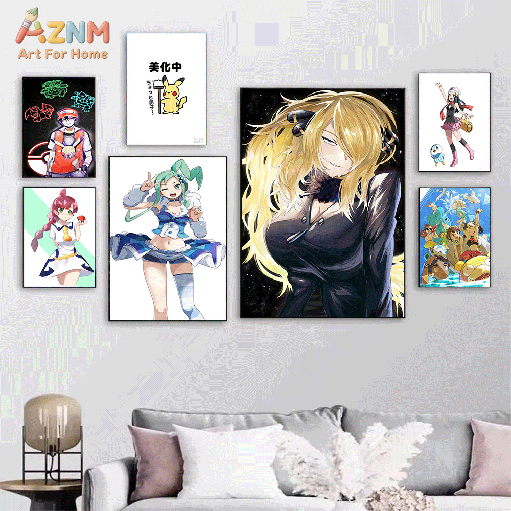 AZNM Pokemon Anime Canvas Wall - Anime Cosplay Pokemon review and price
