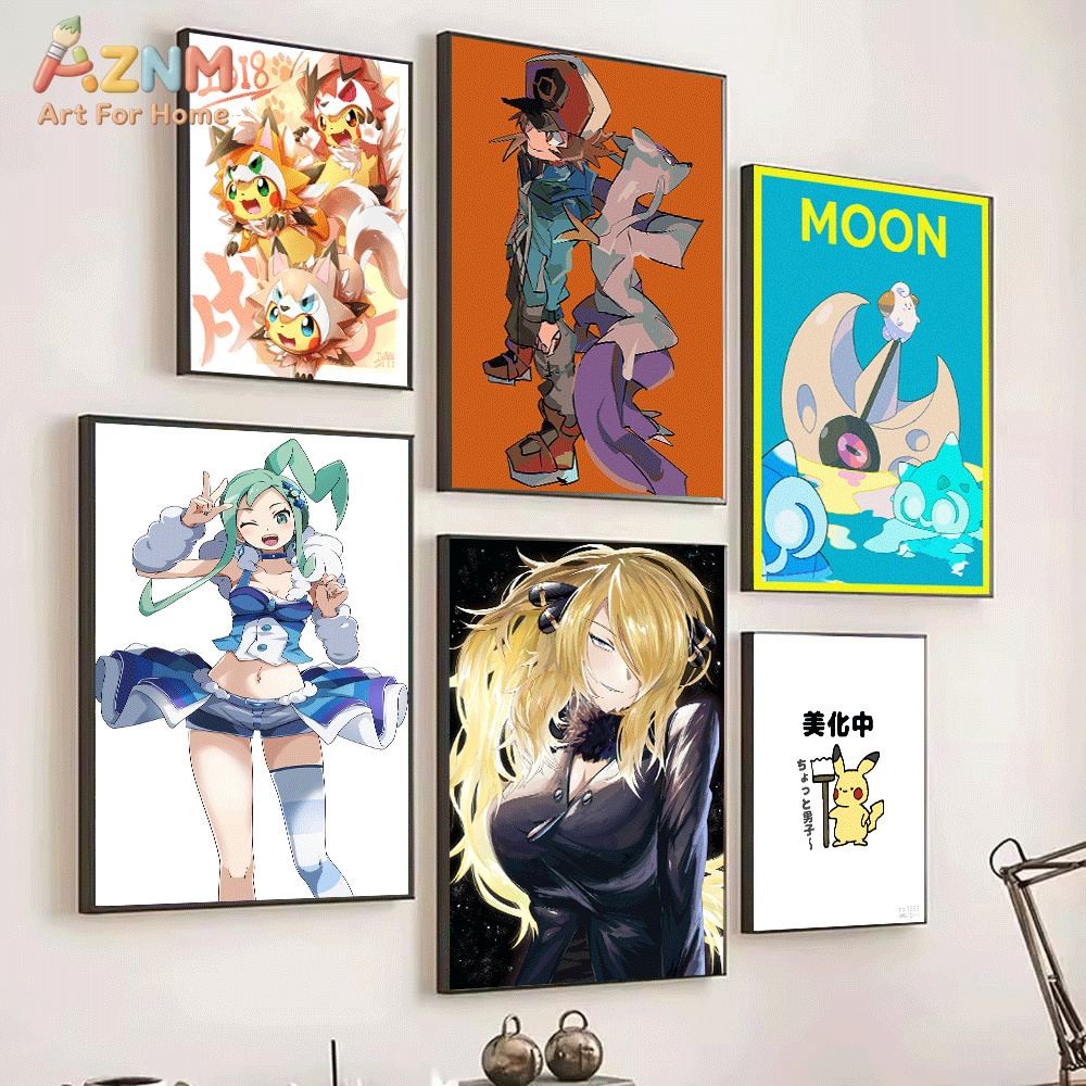 AZNM Pokemon Anime Canvas Wall - Anime Cosplay Pokemon review and price