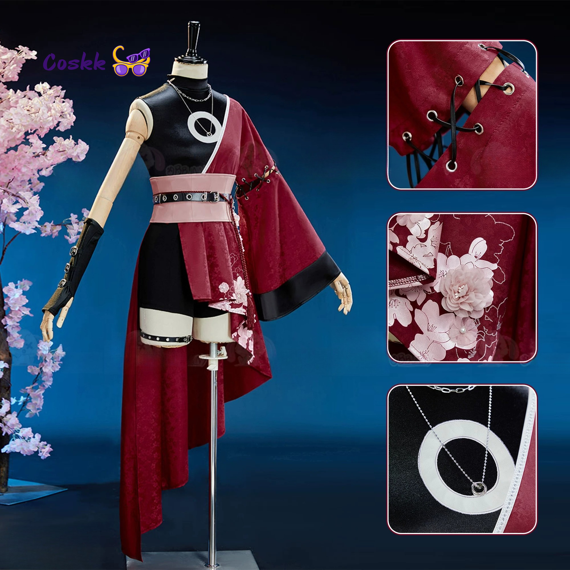 Newly Haruno Cos Sakura Cospla - Anime Cosplay Maid review and price
