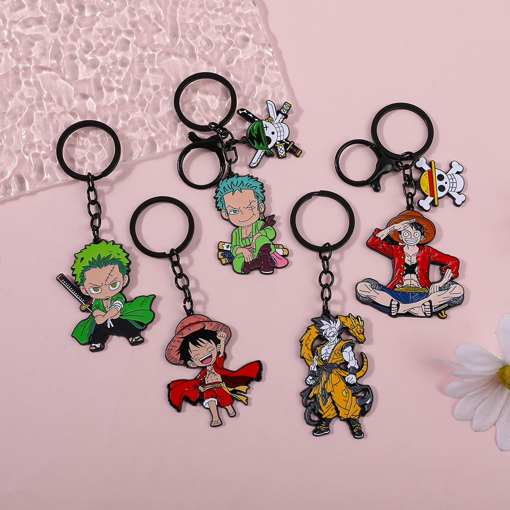 One Piece Anime Keychain Set - - Cosplay Anime Zoro review and price