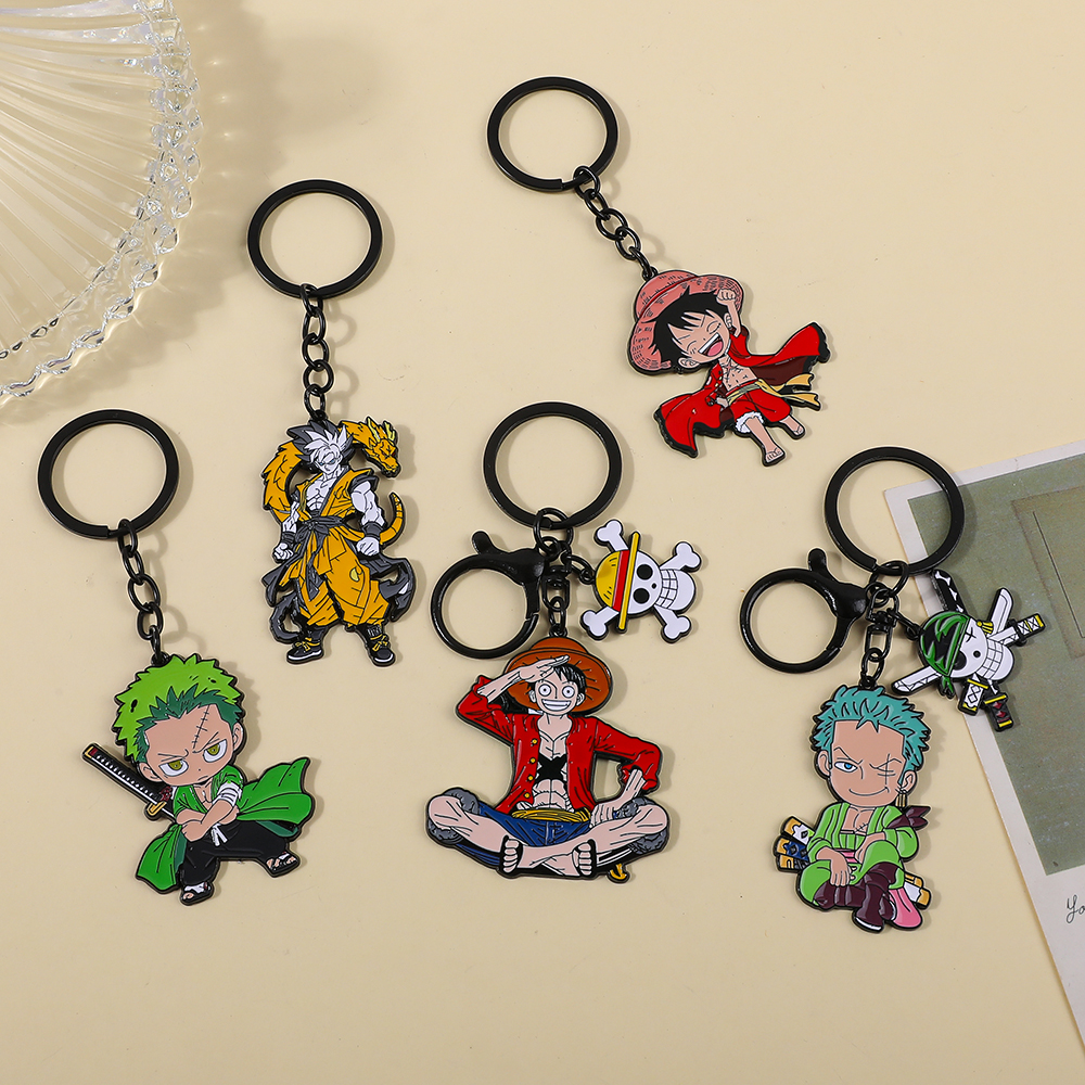 One Piece Anime Keychain Set - - Cosplay Anime Zoro review and price