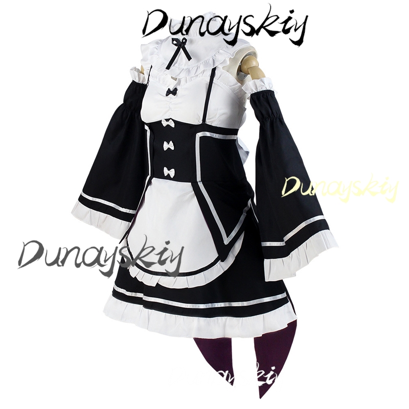 Rem Ram Cosplay Costume Anime  - Anime Cosplay Rem review and price