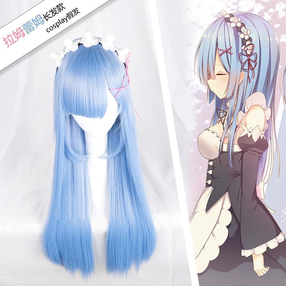 Re Zero Ram & Rem Cosplay Wig  - Anime Cosplay Rem review and price