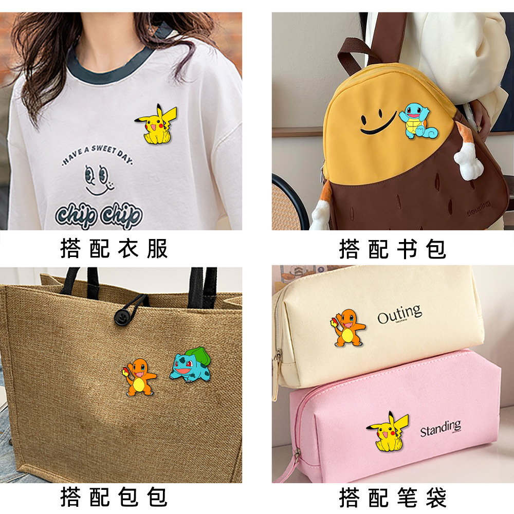 4Pcs Pokemon Enamel Pins Set,  - Anime Cosplay Pokemon review and price