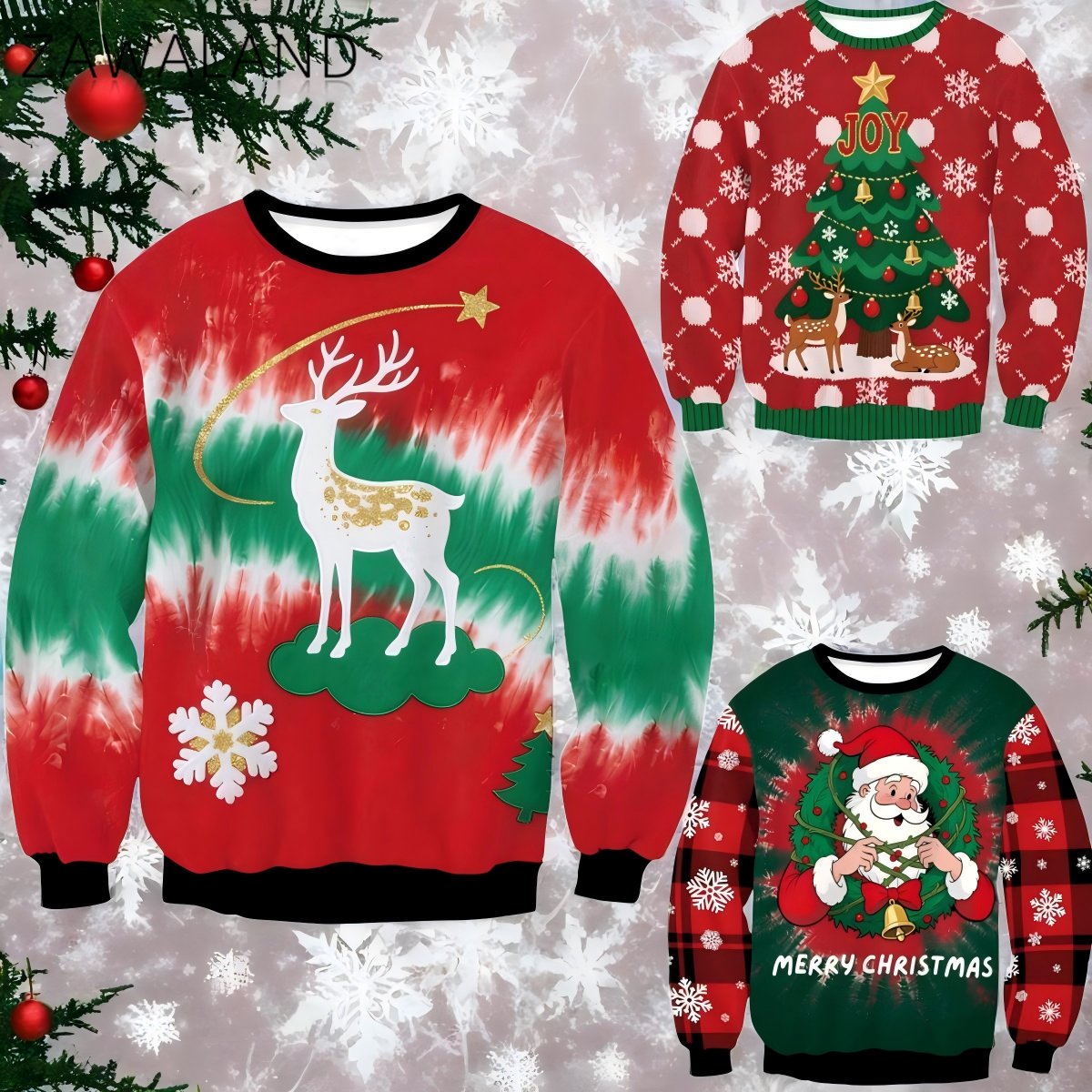 Ugly Christmas Sweatshirt for  - Anime Cosplay Couple review and price