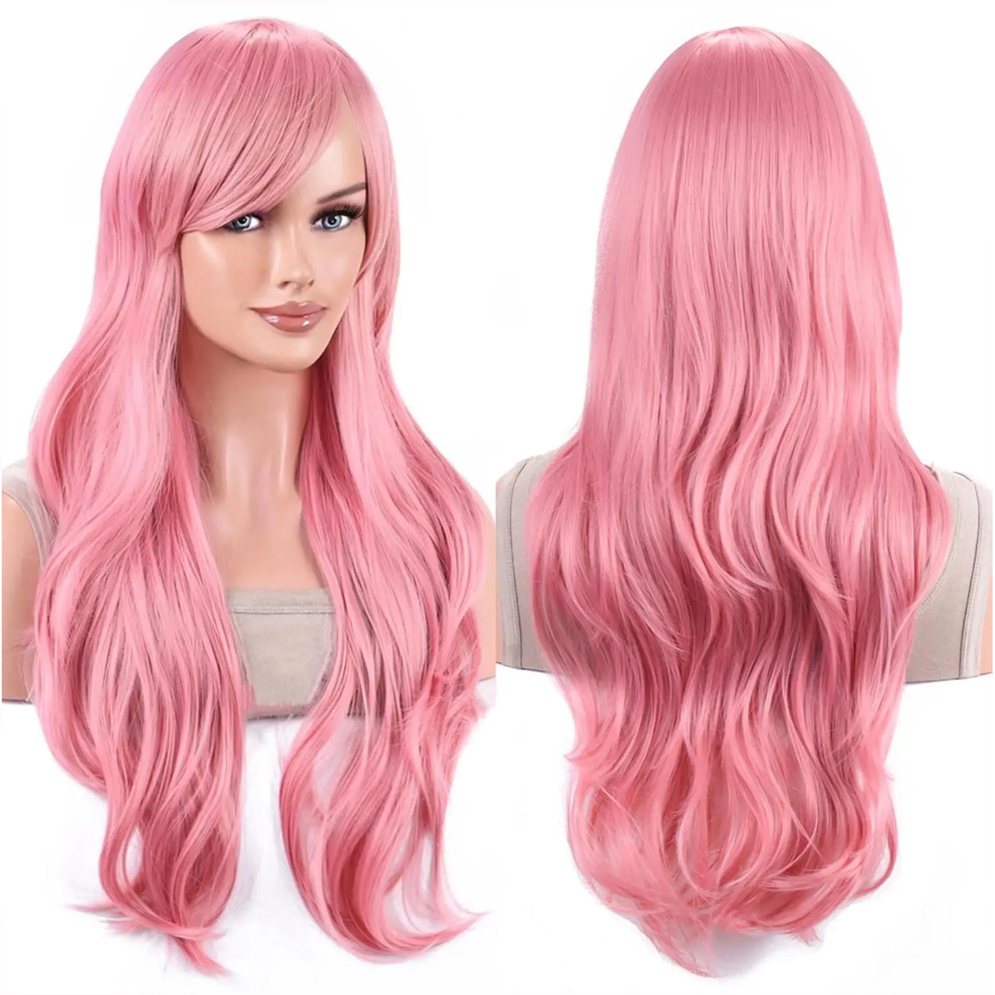 Synthetic Hair Wavy Pink Lolit - Anime Cosplay Zero Two review and price