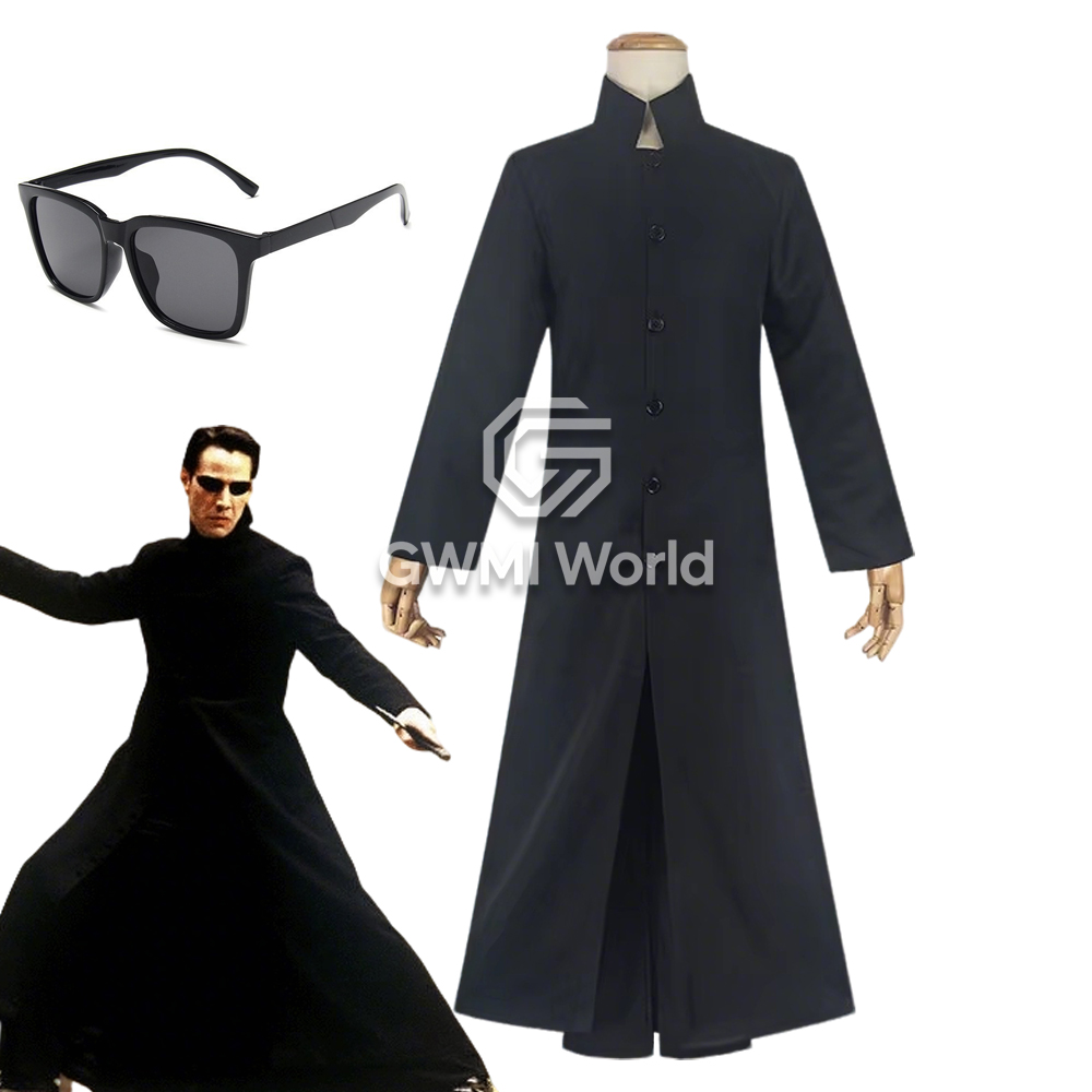 Movie Matrix Neo Cosplay Costu - Anime Cosplay Glasses review and price