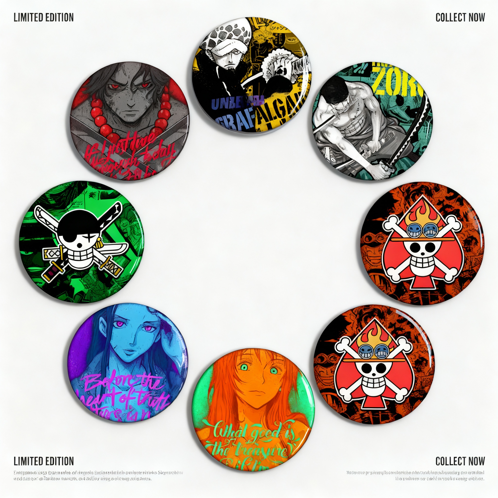 One Piece Anime Badge Metal Pi - Cosplay Anime Zoro review and price