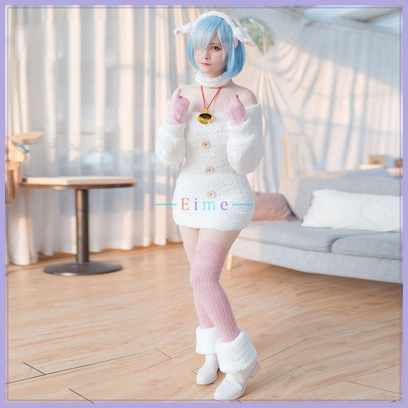 Anime Re Zero Ram Rem Cosplay  - Anime Cosplay Rem review and price