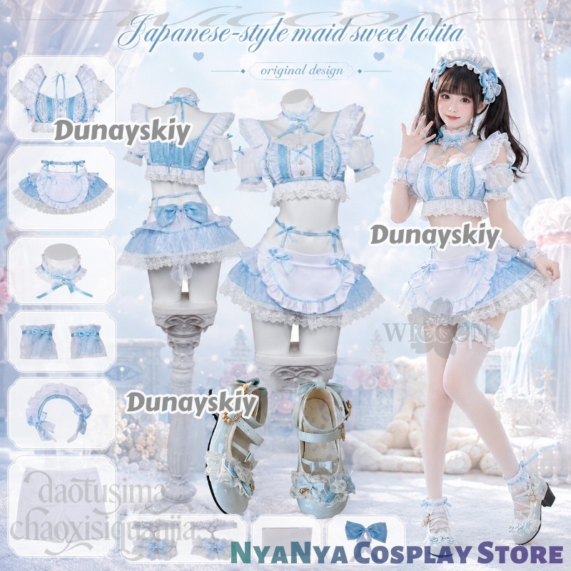 Y2K Jirai Kei Kawaii ACG Nijig - Anime Cosplay Maid review and price