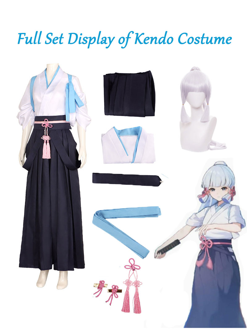 Kamisato Ayaka Cosplay Kimono  - Anime Cosplay Female Characters review and price