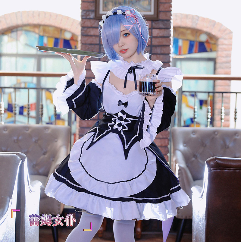 Anime Ram Rem Lolita Meid Cosp - Anime Cosplay Rem review and price