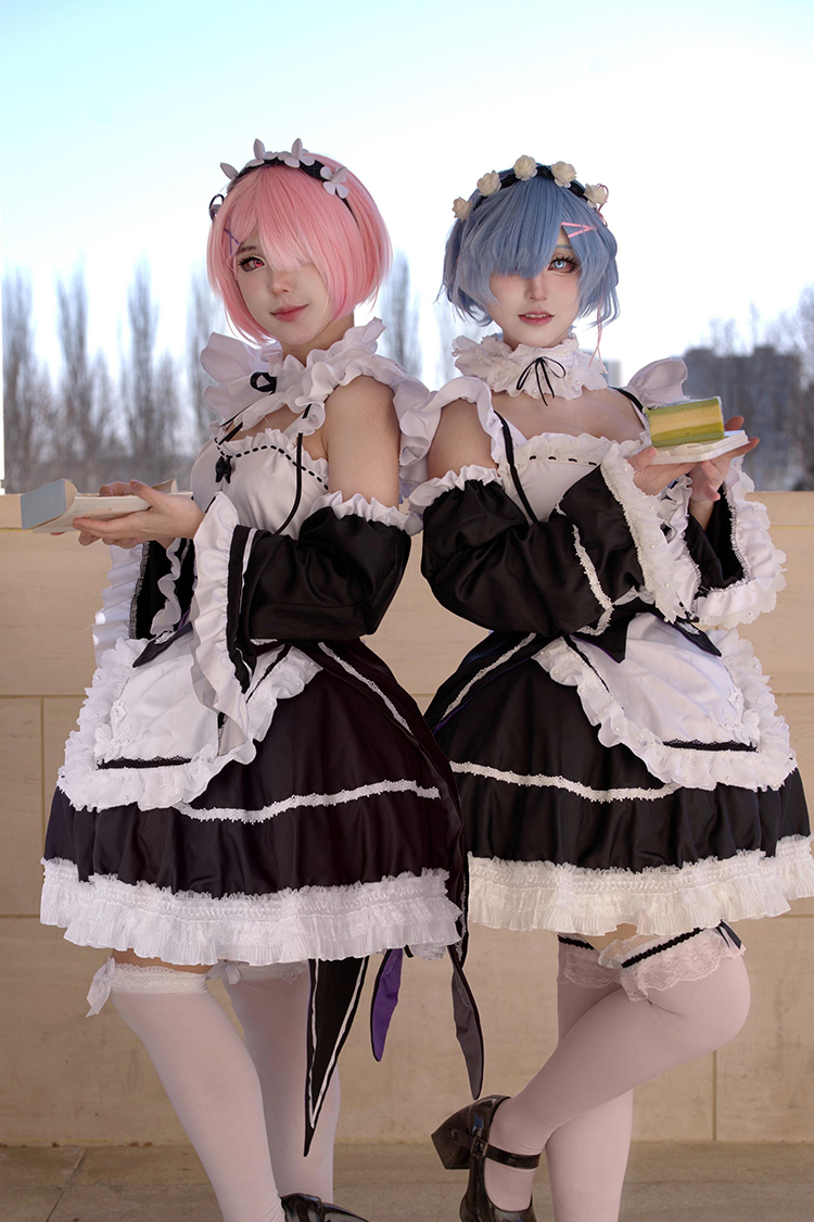 Anime Ram Rem Lolita Meid Cosp - Anime Cosplay Rem review and price