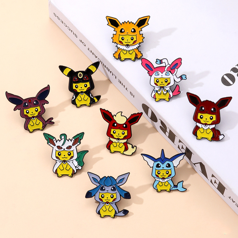 9Pcs Anime Pokemon Lapel Pins  - Anime Cosplay Pokemon review and price