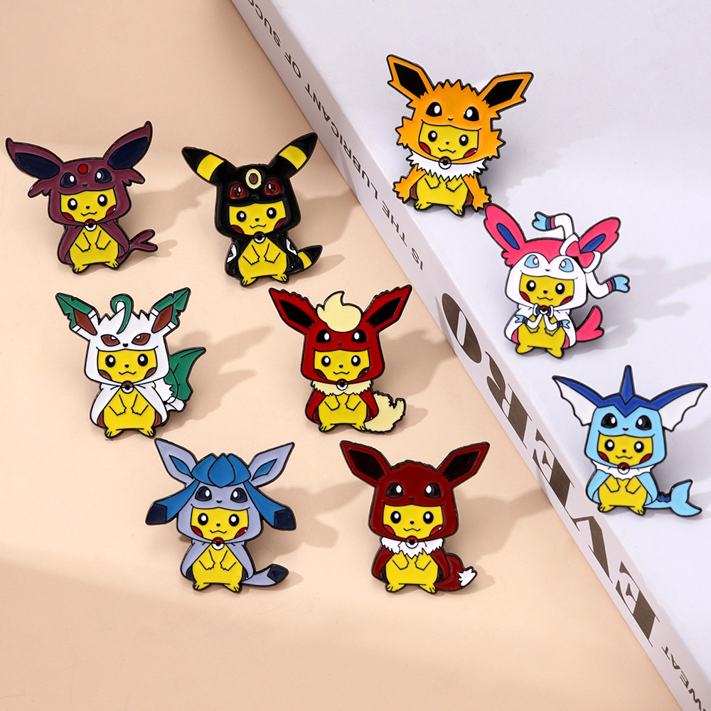 9Pcs Anime Pokemon Lapel Pins  - Anime Cosplay Pokemon review and price