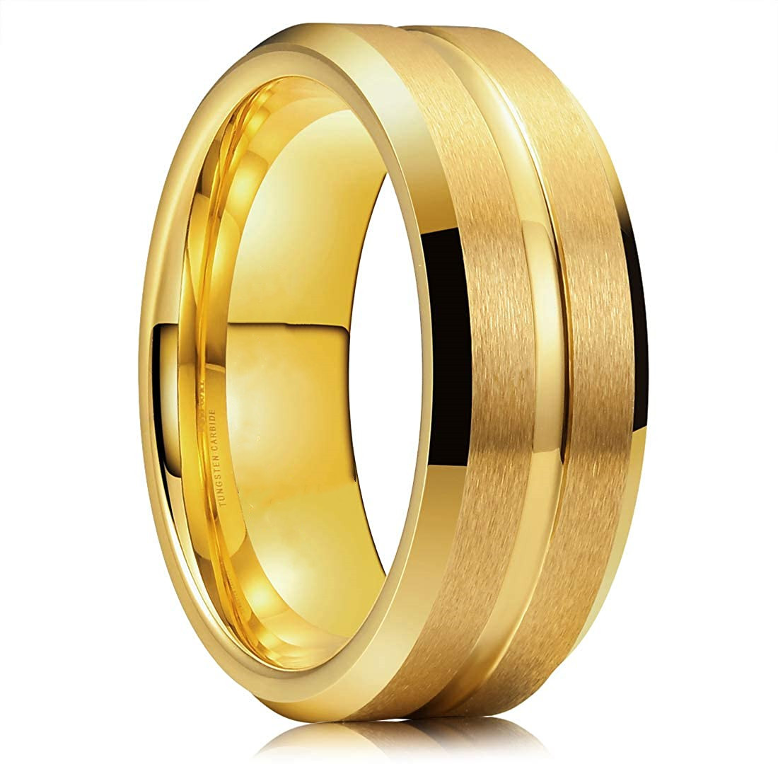 Fashion 8mm Men's Black Tungst - Black Clover Grimoire review and price