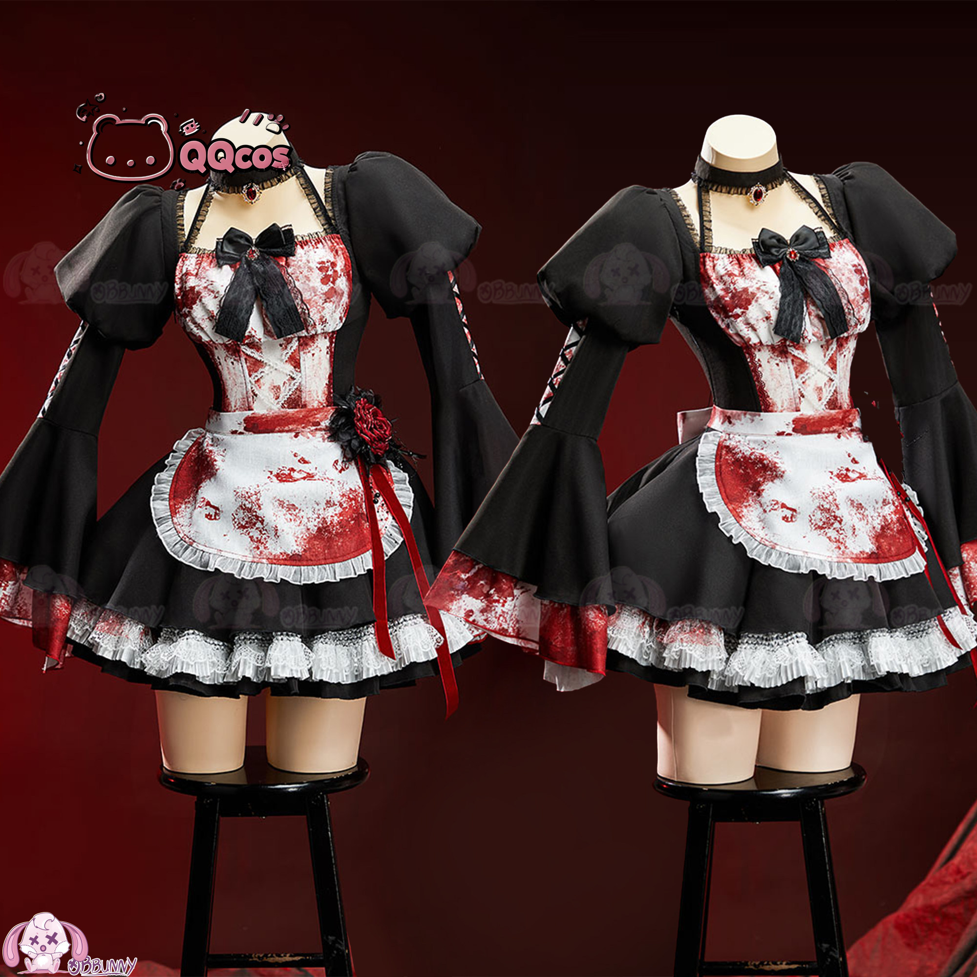 QQcos Game Cosplay Series:Goth - Anime Cosplay Maid review and price