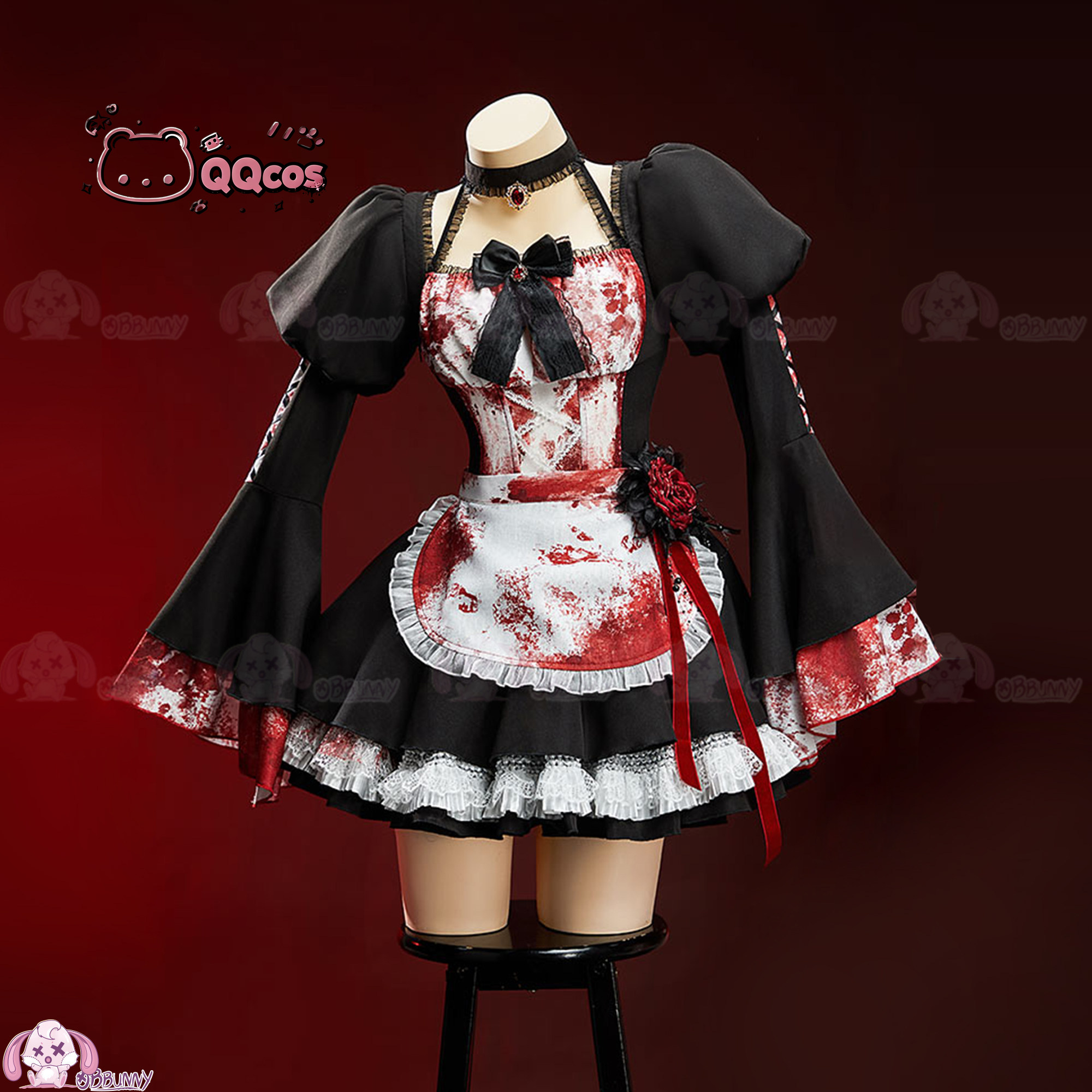 QQcos Game Cosplay Series:Goth - Anime Cosplay Maid review and price