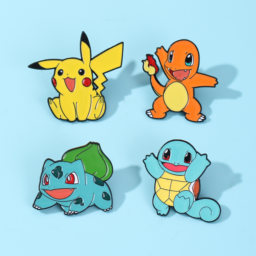 4Pcs Pokemon Enamel Pins Set,  - Anime Cosplay Pokemon review and price