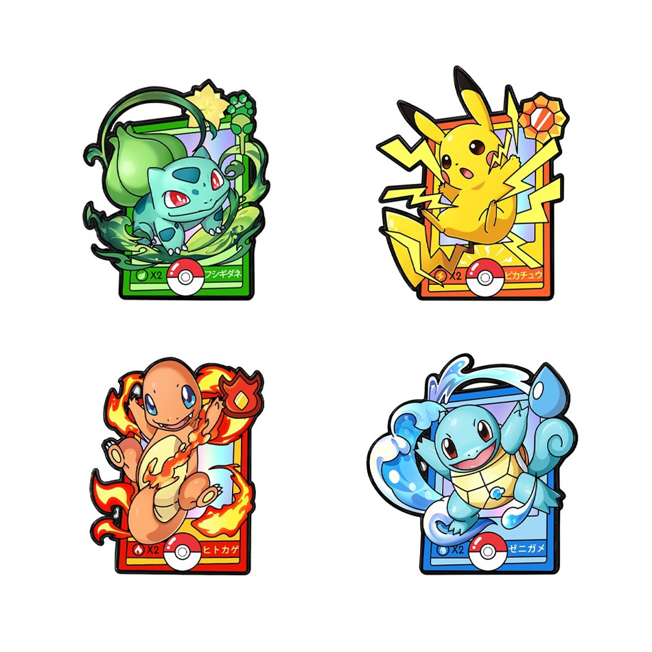 4Pcs Pokemon Enamel Pins Set,  - Anime Cosplay Pokemon review and price