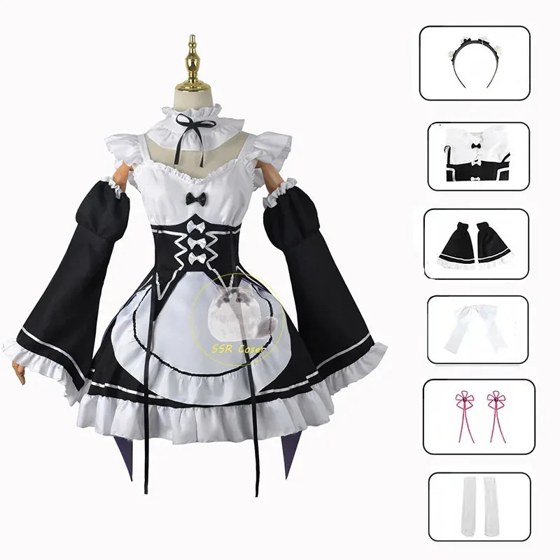 2025 Rem Ram Maid Cosplay Cost - Anime Cosplay Rem review and price