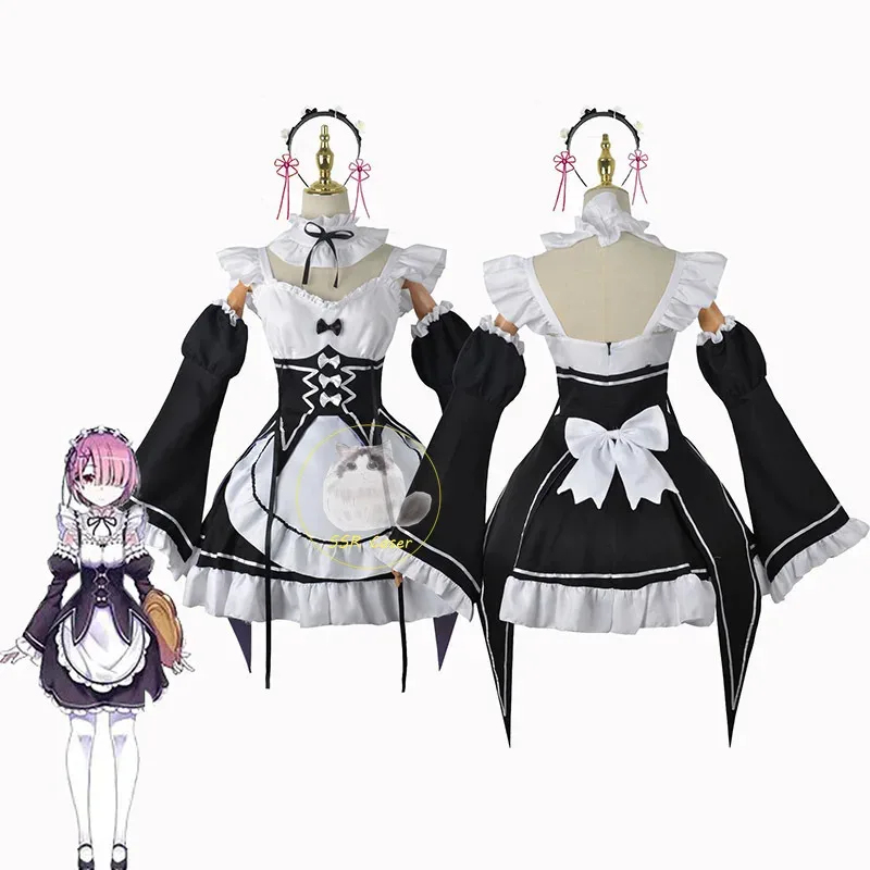 2025 Rem Ram Maid Cosplay Cost - Anime Cosplay Rem review and price