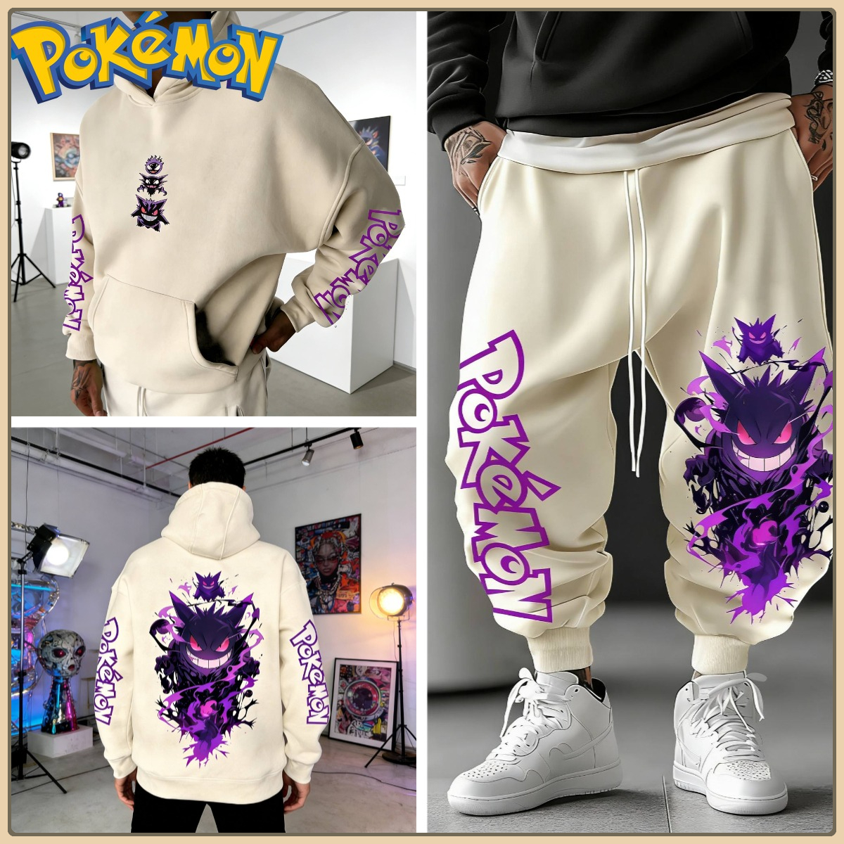 Black Hoodie and Pants Set wit - Anime Cosplay Pokemon review and price