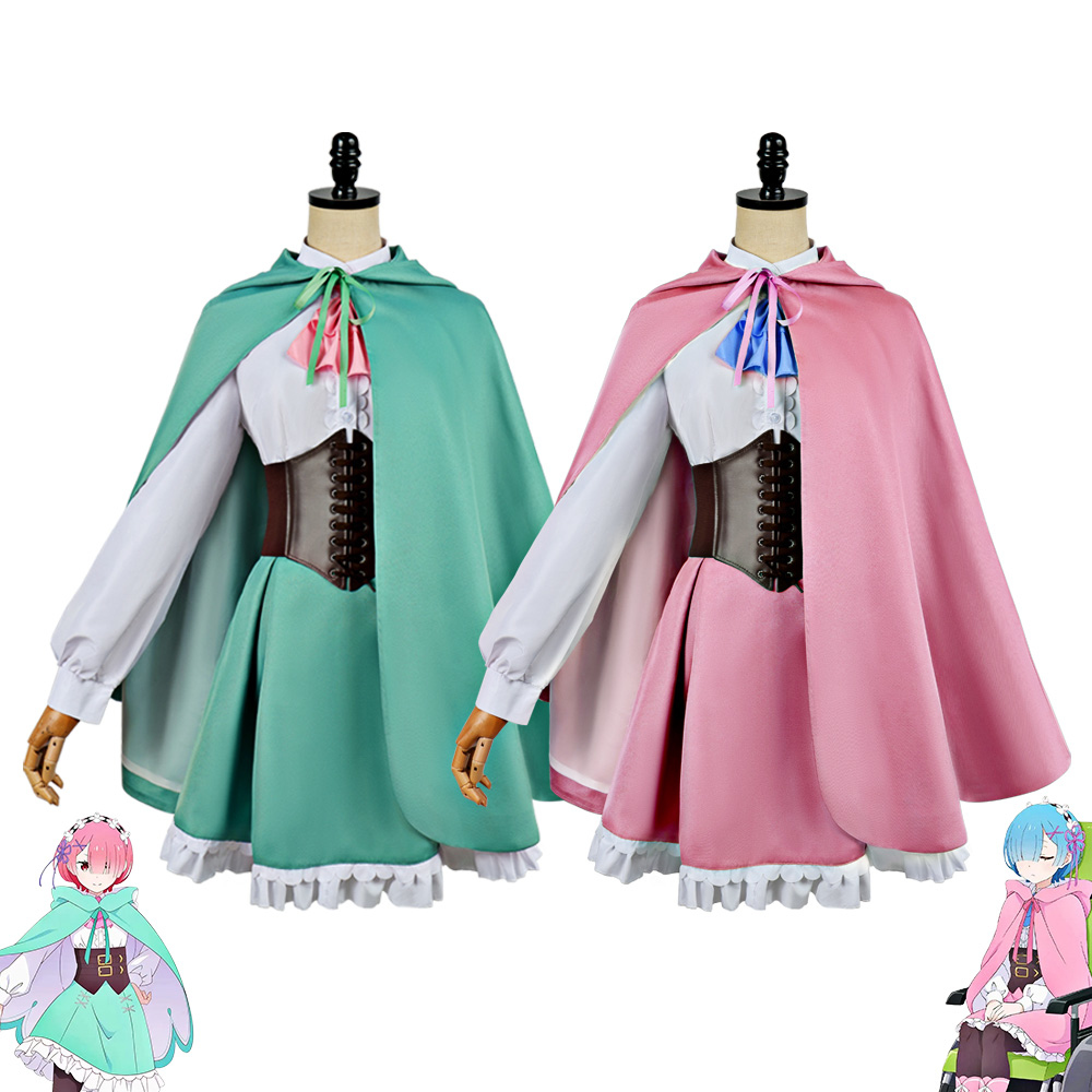 Anime Re:Zero Rem Ram Cosplay  - Anime Cosplay Rem review and price