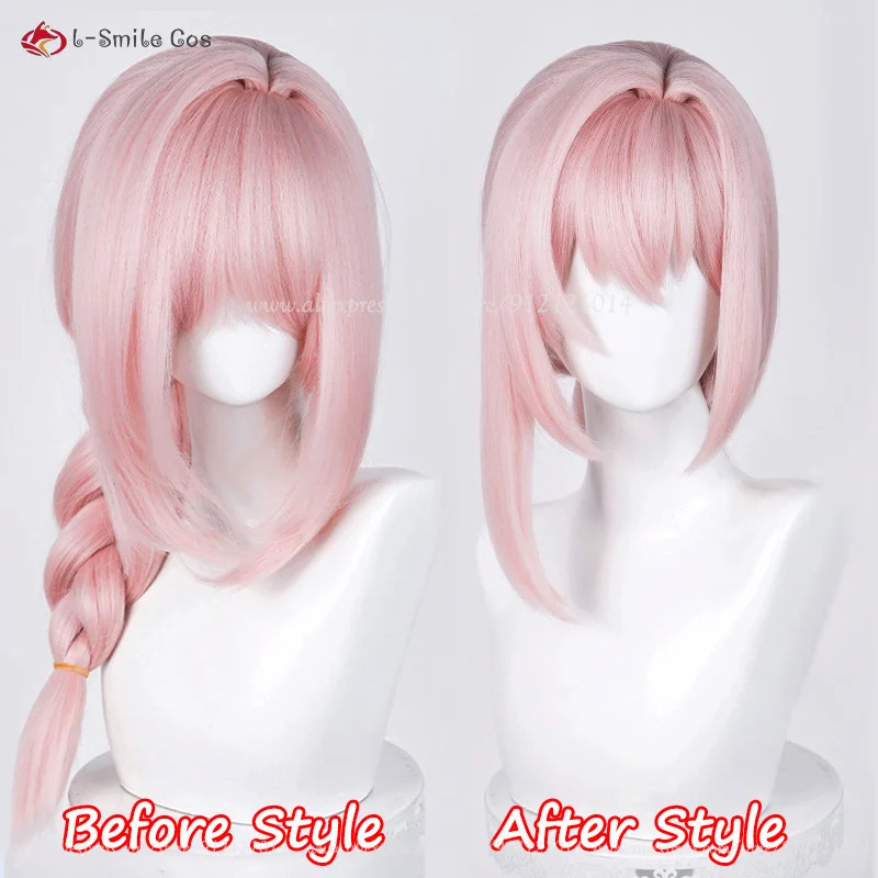 ZZZ Tsukishiro 65cm Pink Wigs  - Anime Cosplay Nun review and price
