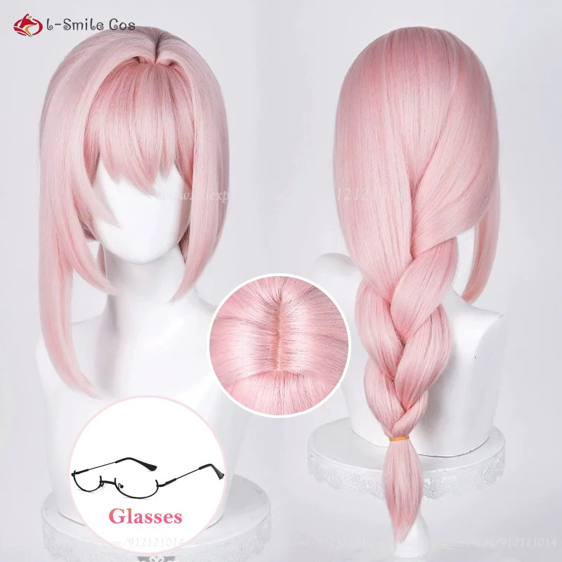 ZZZ Tsukishiro 65cm Pink Wigs  - Anime Cosplay Nun review and price
