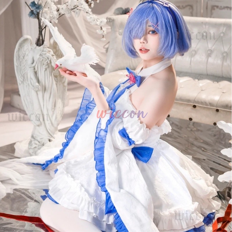Rem Cosplay Costume Lovely Dre - Anime Cosplay Rem review and price