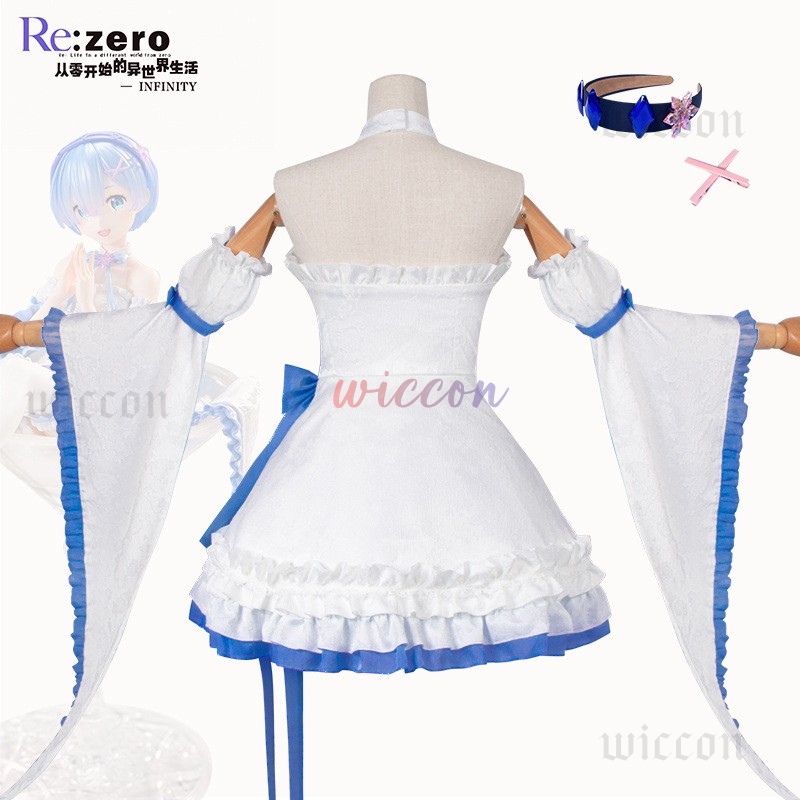 Rem Cosplay Costume Lovely Dre - Anime Cosplay Rem review and price