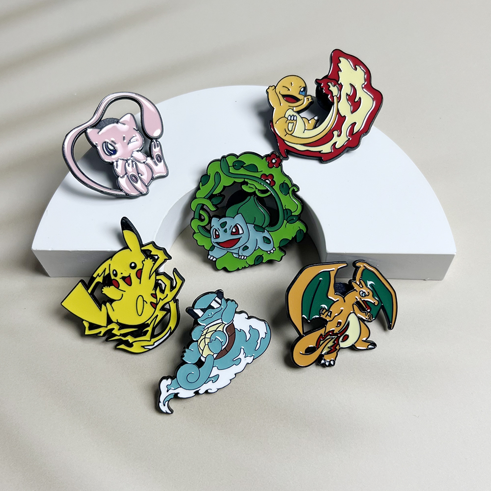 6pcs Anime Pins Set Pokemon En - Anime Cosplay Pokemon review and price