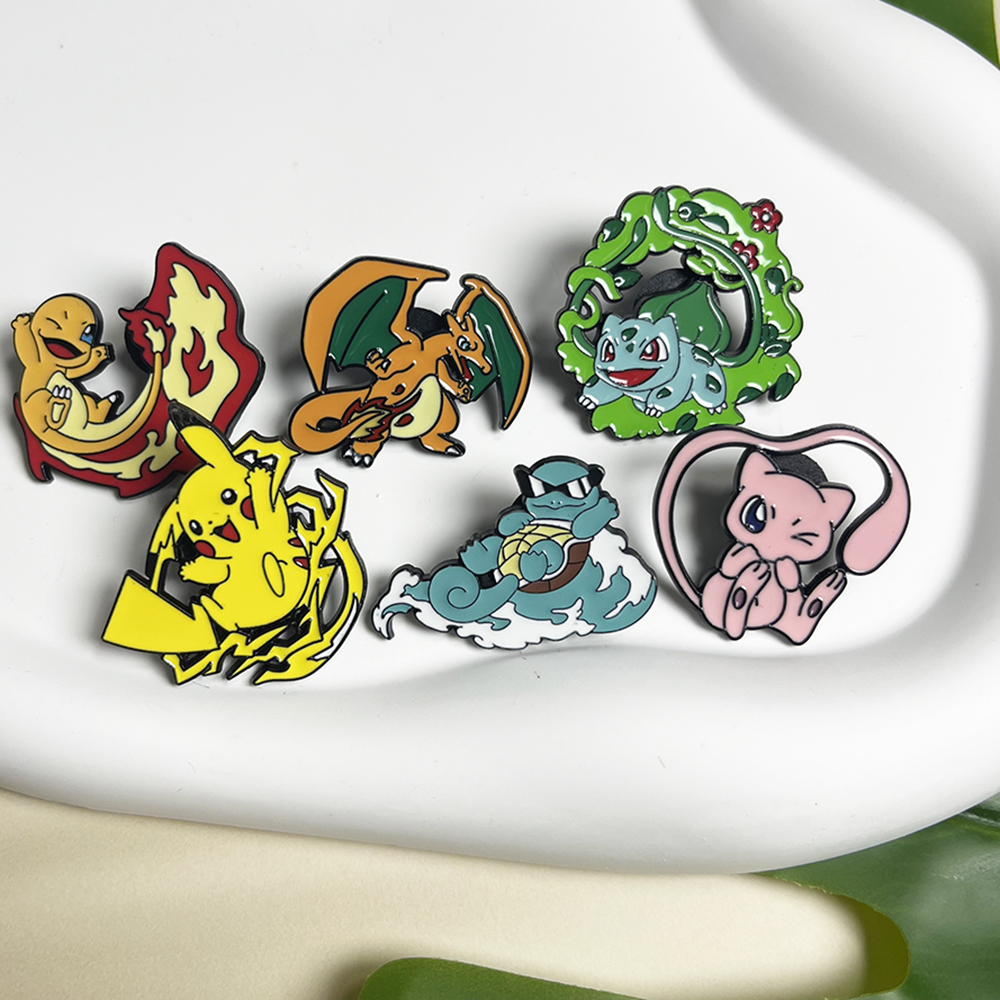 6pcs Anime Pins Set Pokemon En - Anime Cosplay Pokemon review and price