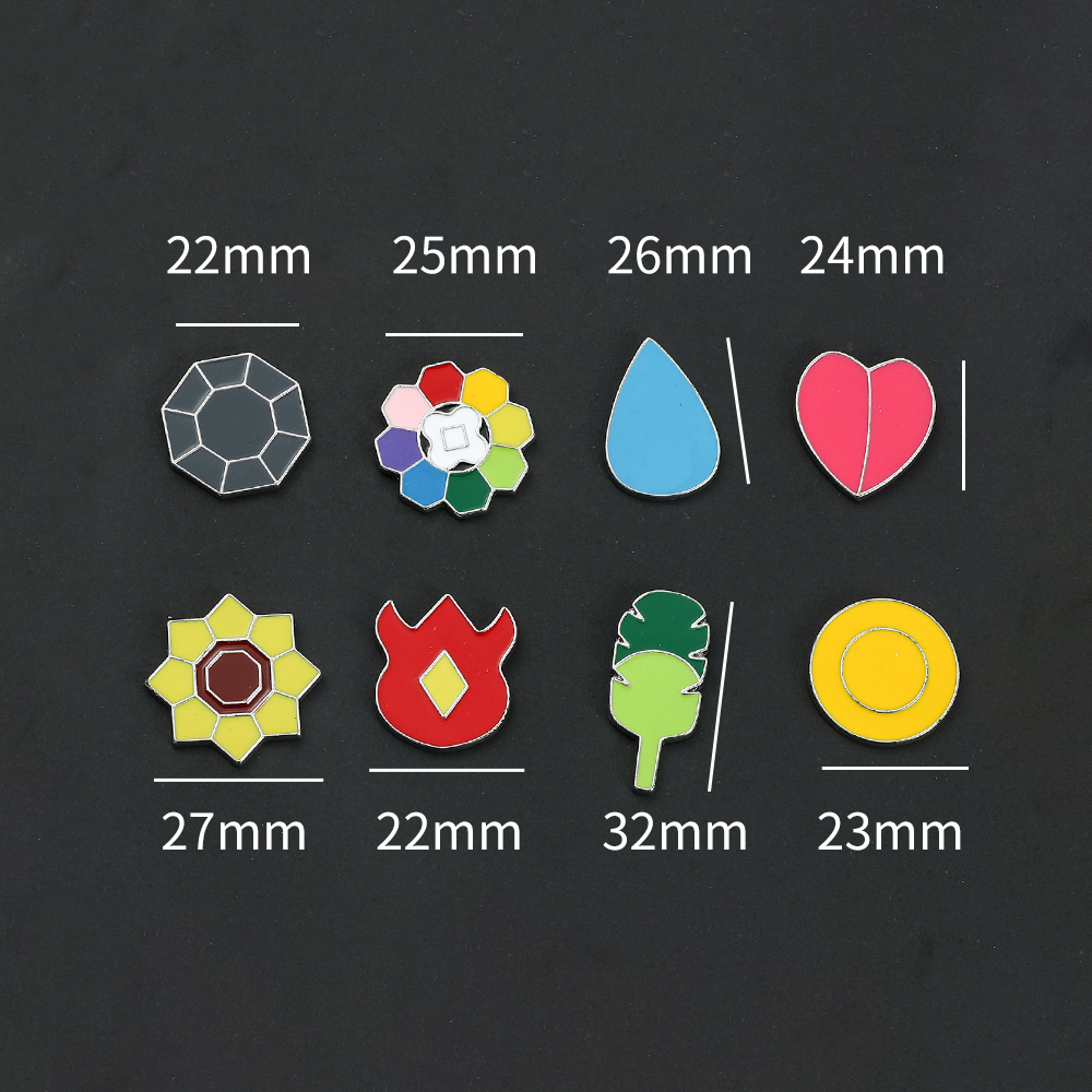 Pokemon Gym Badges Kanto Johto - Anime Cosplay Pokemon review and price